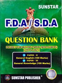 FDA SDA Question Bank - Sunstar